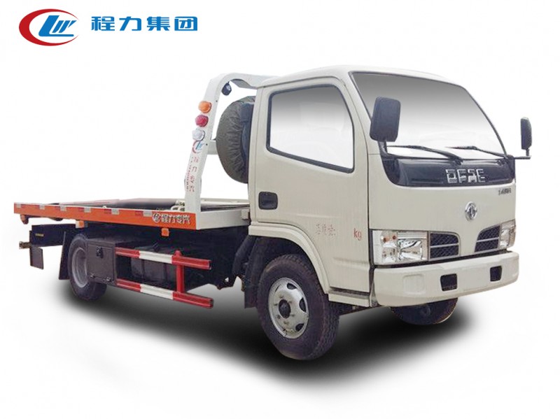 東風多利卡藍牌一拖二清障車