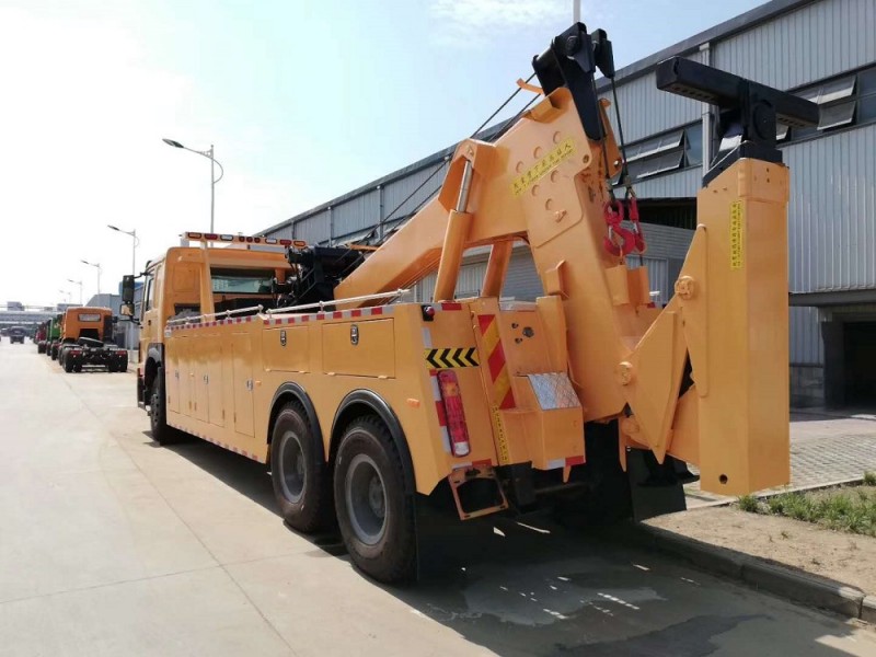 豪沃后八輪清障車拖吊聯體（一拖一）清障車