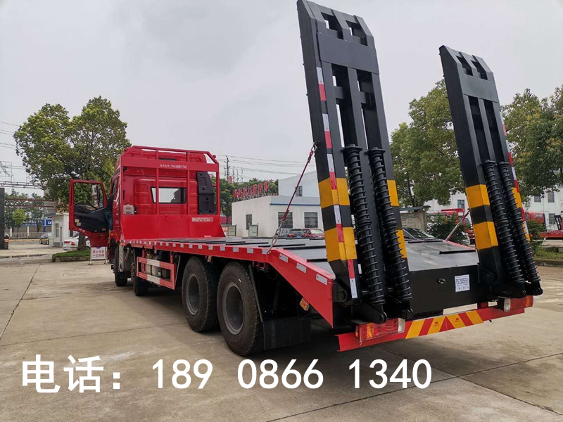 解放J6前四后八平板運輸車 解放J6前四后八平板運輸車圖片